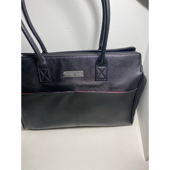 Mary Kay Large Zippered Black Tote Bag 17 by 12 inches high - Picture 2 of 7